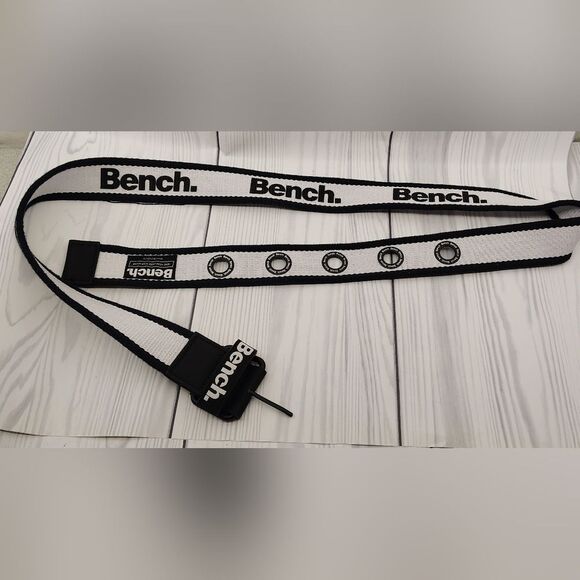 Bench Black & White Men's Belt Uniusex Womens o/s - Picture 8 of 14